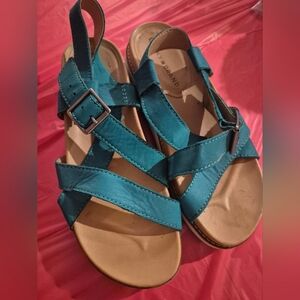 Teal Strappy Sandals